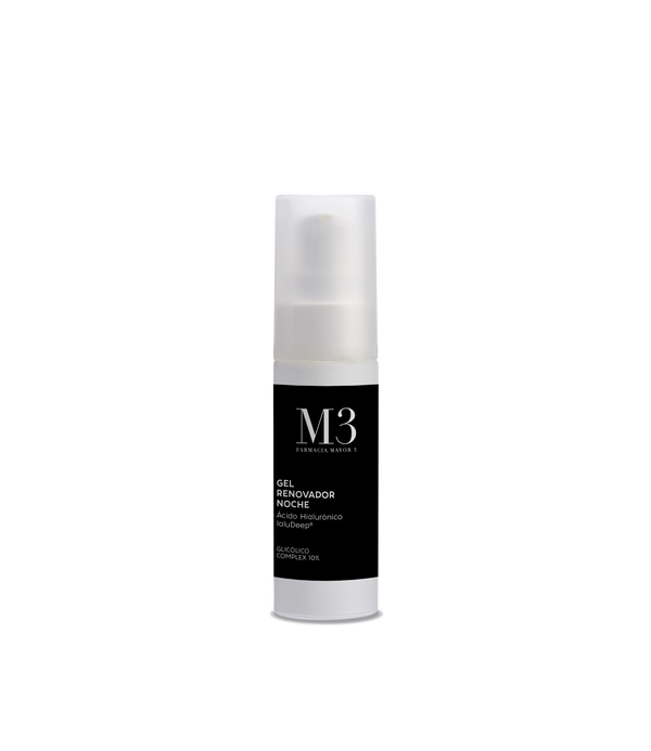 GEL RENOVADOR NOCHE ÁCIDO HIALURÓNICO IALUDEEP®  GLICÓLICO COMPLEX 10% 30 ML