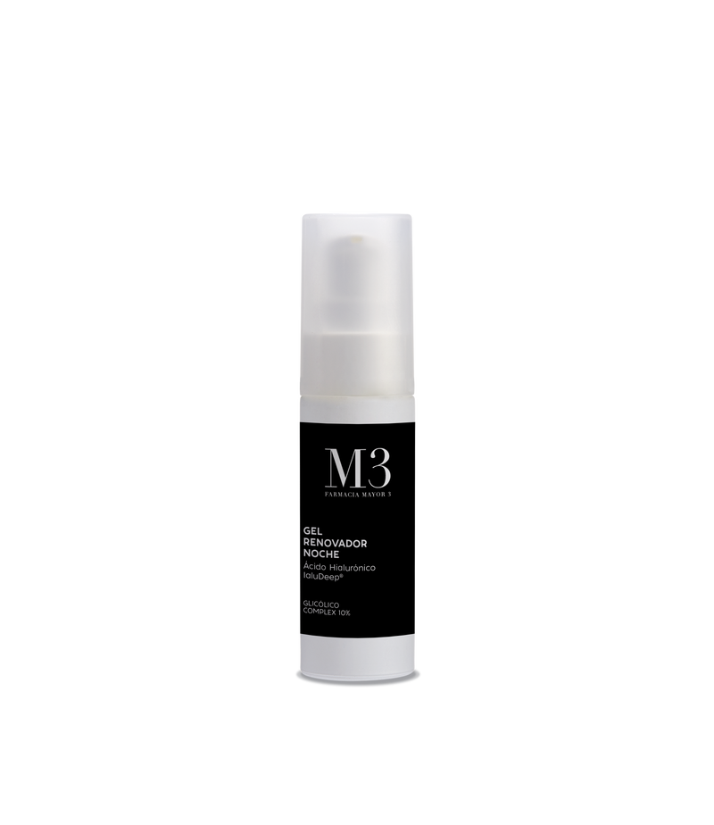GEL RENOVADOR NOCHE ÁCIDO HIALURÓNICO IALUDEEP®  GLICÓLICO COMPLEX 10% 30 ML