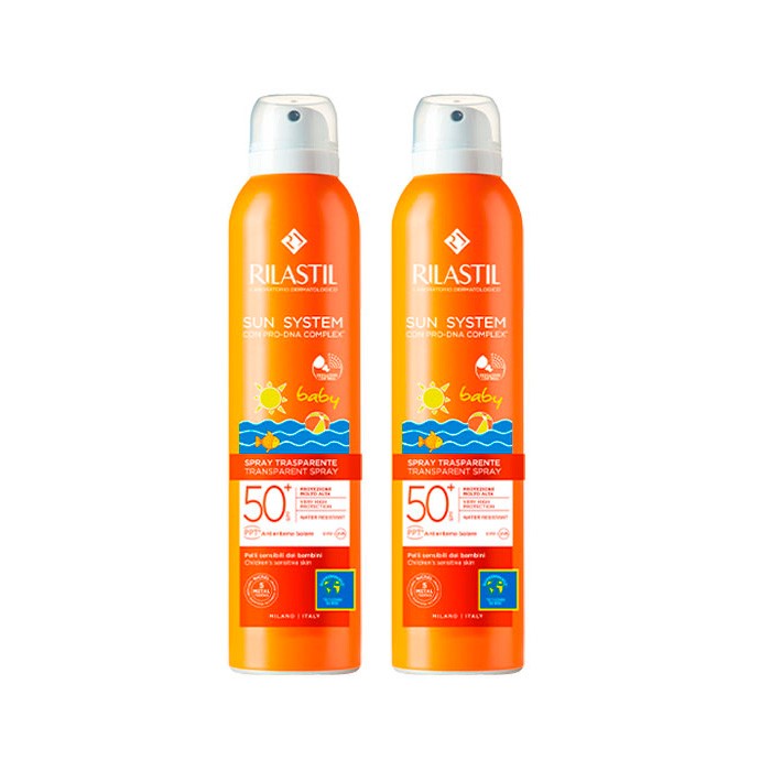 RILASTIL SUN SYSTEM SPRAY BABY TRANSPARENTE SPF50+ 2X200ML
