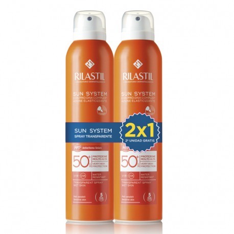 RILASTIL SUN SYSTEM SPRAY TRANSPARENTE SPF50+ 2X200ML
