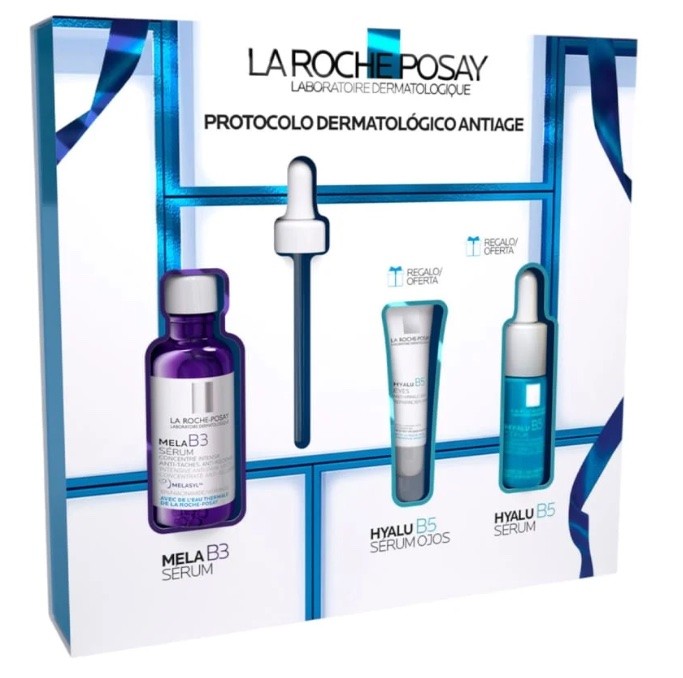 LA ROCHE POSAY COFRE MELA B3 30ML + HYALUB5 OJO HYALU B5 10MLS +SERUM