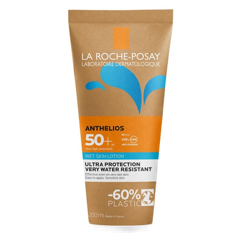 ANTHELIOS LOCION WET SKIN ECOTUBE SPF 50+ 200 ML | LA ROCHE-POSAY