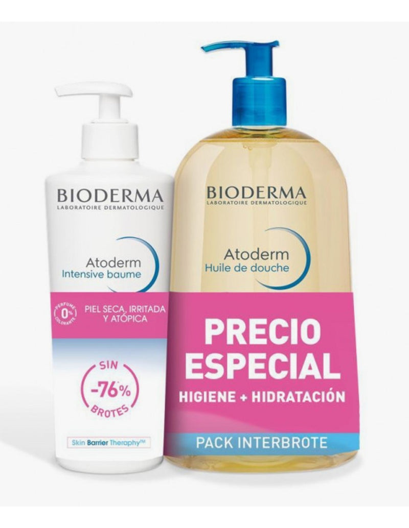 PACK BIODERMA ATODERM INTENSIVE BAUME 500ML+ ACEITE DE DUCHA 1L