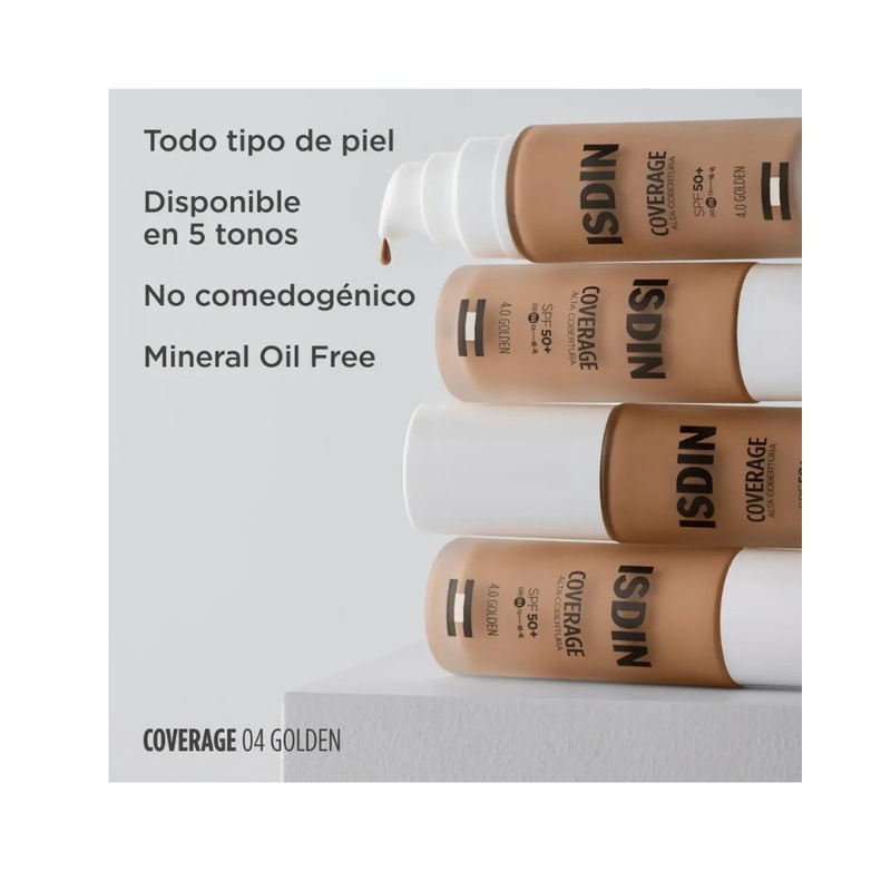 ISDIN COVERAGE SPF50+ 4.0 GOLDEN 30G