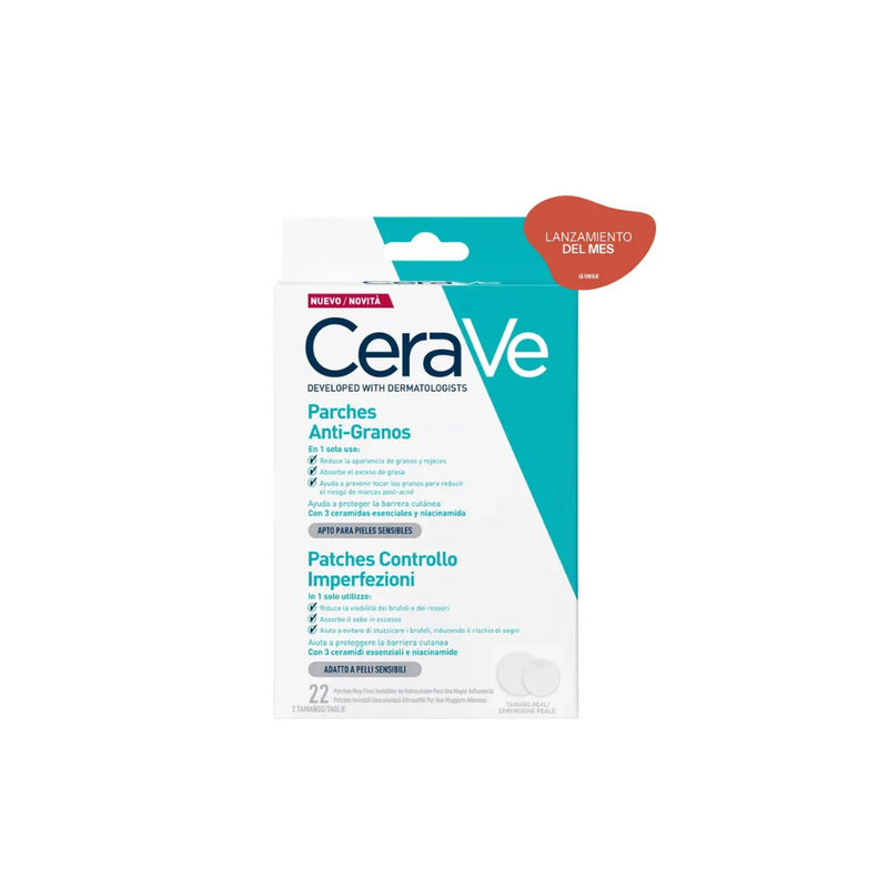 CERAVE PARCHES ANTI GRANOS 22UDS