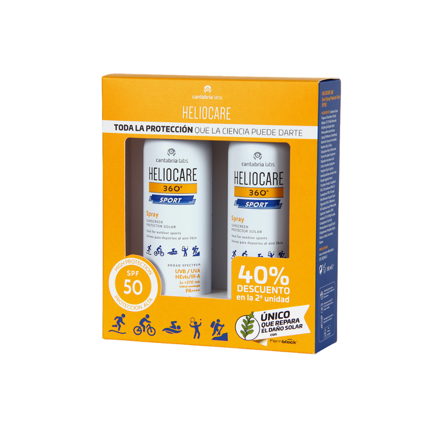 DUPLO HELIOCARE 360º SPORT SPRAY LSF 50 2 x 100 ml