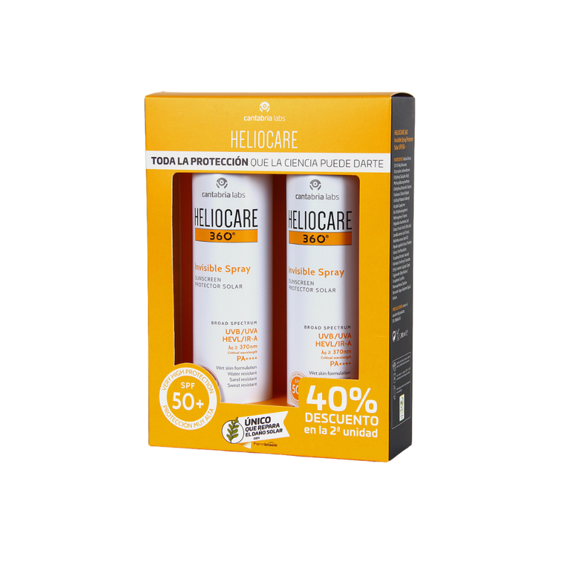 DUPLO HELIOCARE 360 SPRAY INVISBLE SPF50+ 2X200ML