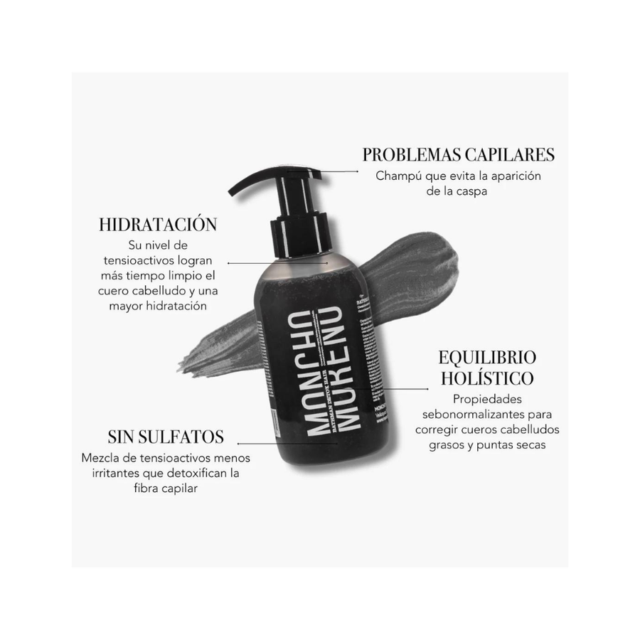 MONCHO MORENO CHAMPÚ BATHMAN DETOX HAIR 250 ML