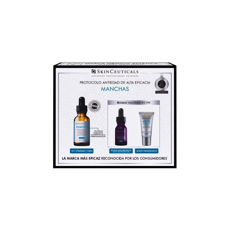 PACK SKINCEUTICALS PHLORETIN CF 30ML + HA INTENSIFIER + ADVANCED BRIGHTENING UV