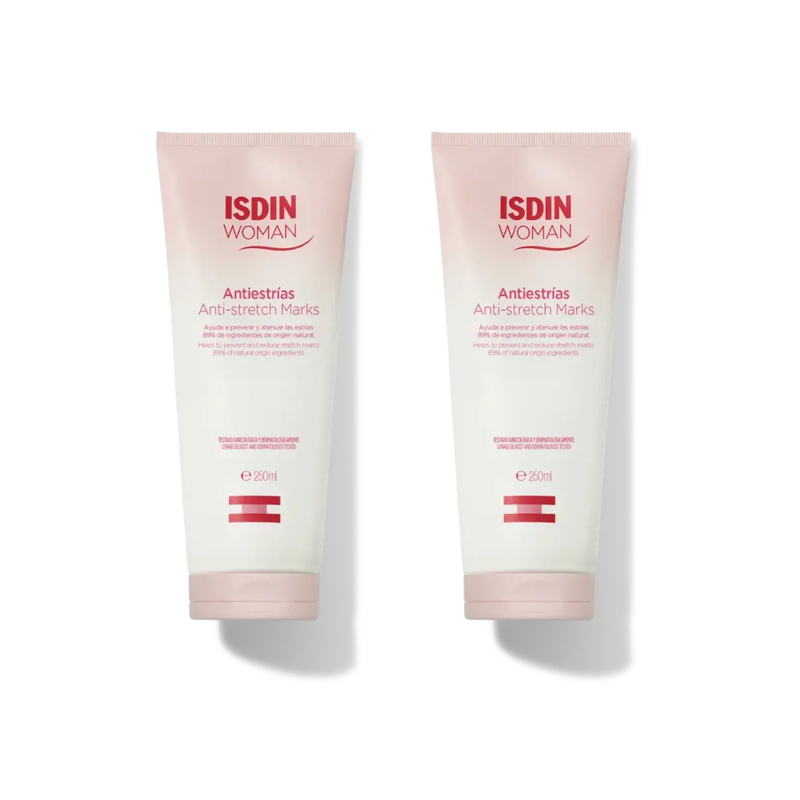 DUPLO WOMAN ISDIN ANTIESTRIAS 2X250ML.