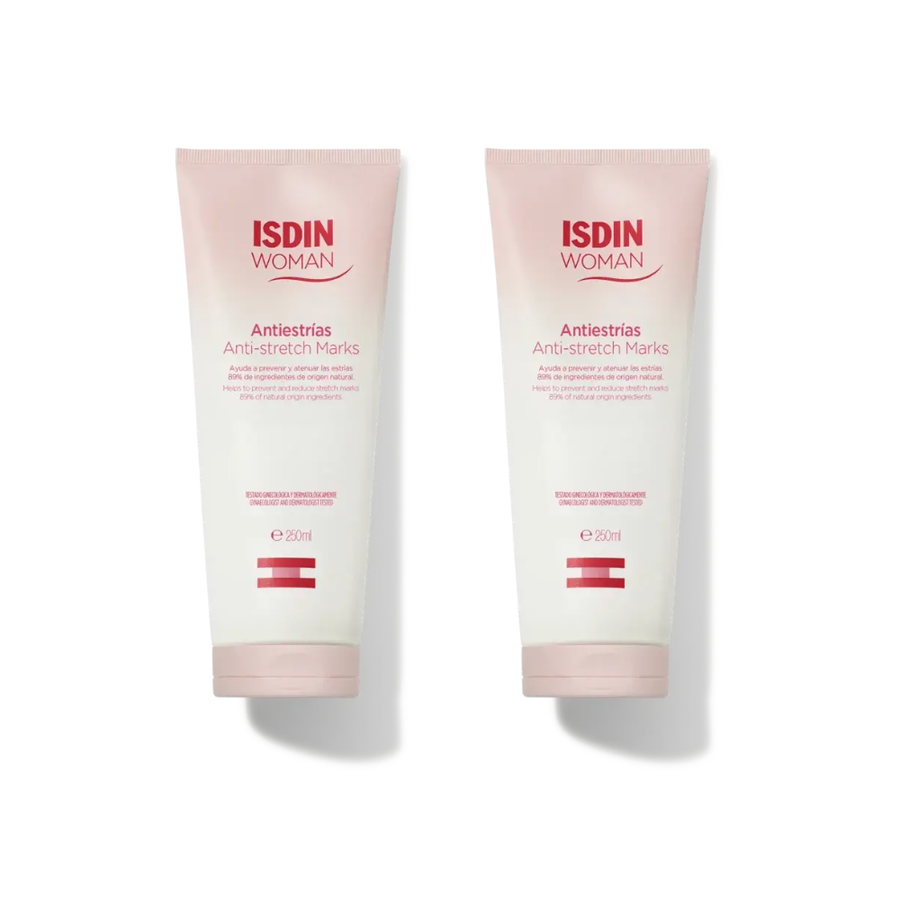 DUPLO WOMAN ISDIN ANTIESTRIAS 2X250ML.