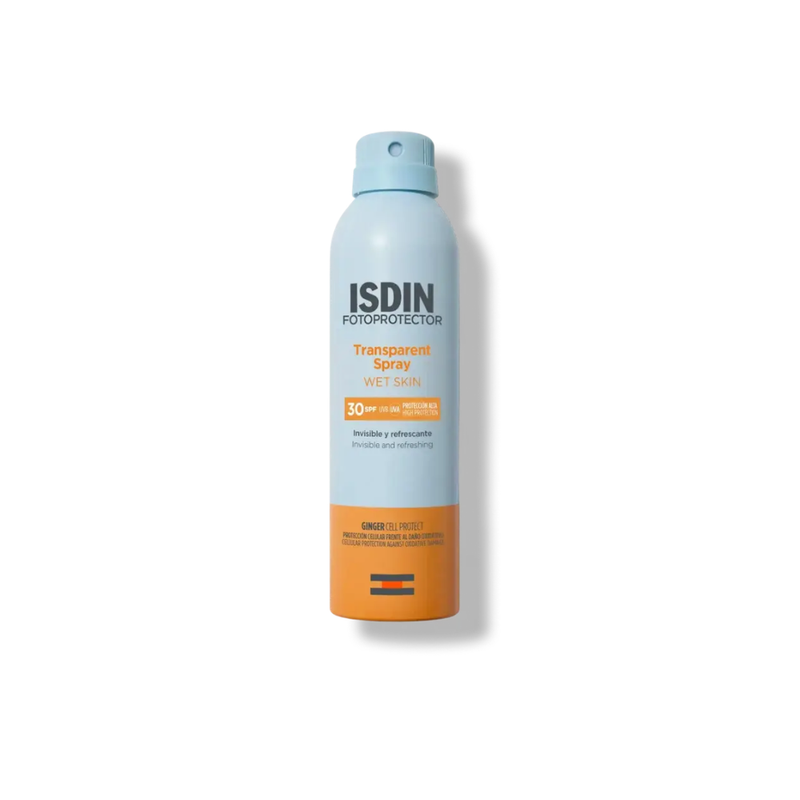FOTOPROTECTOR ISDIN TRANSPARENT SPRAY WET SKIN SPF30 250 ML