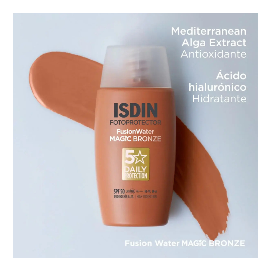FOTOPROTECTOR ISDIN FUSION WATER MAGIC COLOR BRONZE SPF50 50 ML